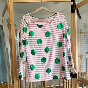 Boden festive long sleeve tee. US size 14